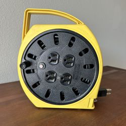 25 Foot Extension Cord Reel With 4 Outlets