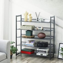 5-Tier Shoe Organizer, Metal Shoe Storage for Garage, Stackable ☝️☝️☝️☝️