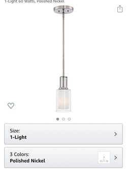 Minka Mini pendant brushed nickel