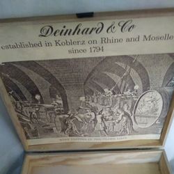  Decorative Deinhard Wine Box.  Woodland Hills,Ca. 
