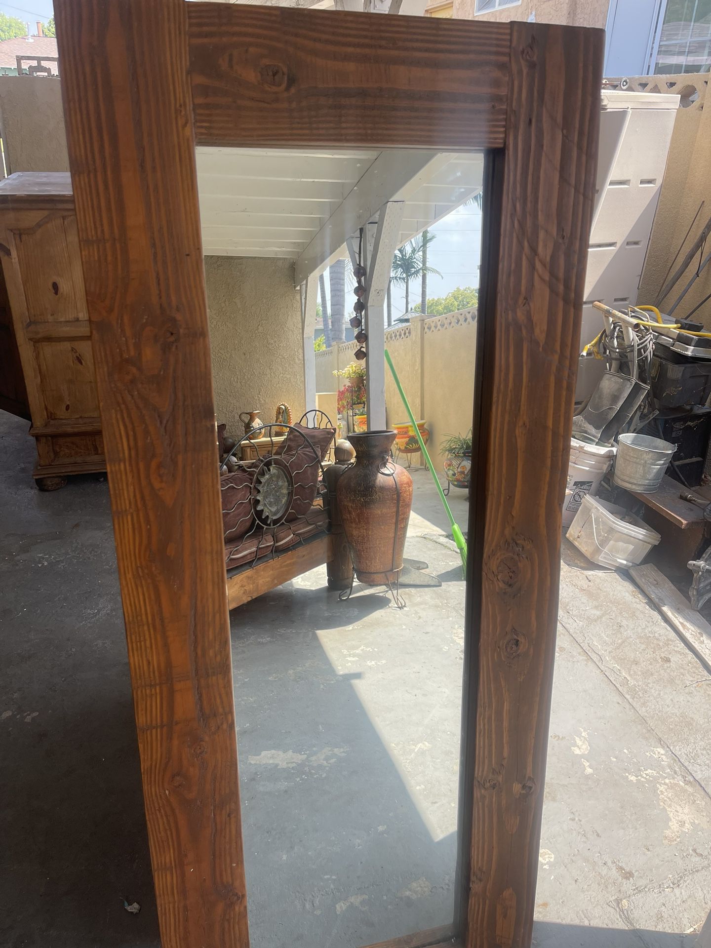 Rustic Pine Mirror