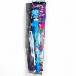 Disney Princess 3D Head Topper Spinning Pen Ariel Seashell & Refill Set