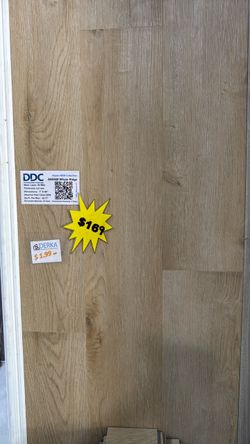 Luxury Vinyl Plank Click & Lock, 100% waterproof, $1.69 SqFt, 23.77 SqFt per box