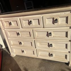 Rustic Farmhouse 9 drawer’s  Wood Dresser