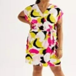 NEW Women's Plus Size Size Wrap Dress