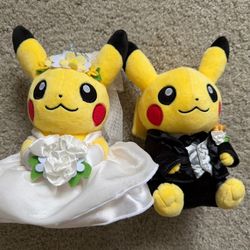 Pokemon Center US Pikachu Marriage Wedding Female & Male Set