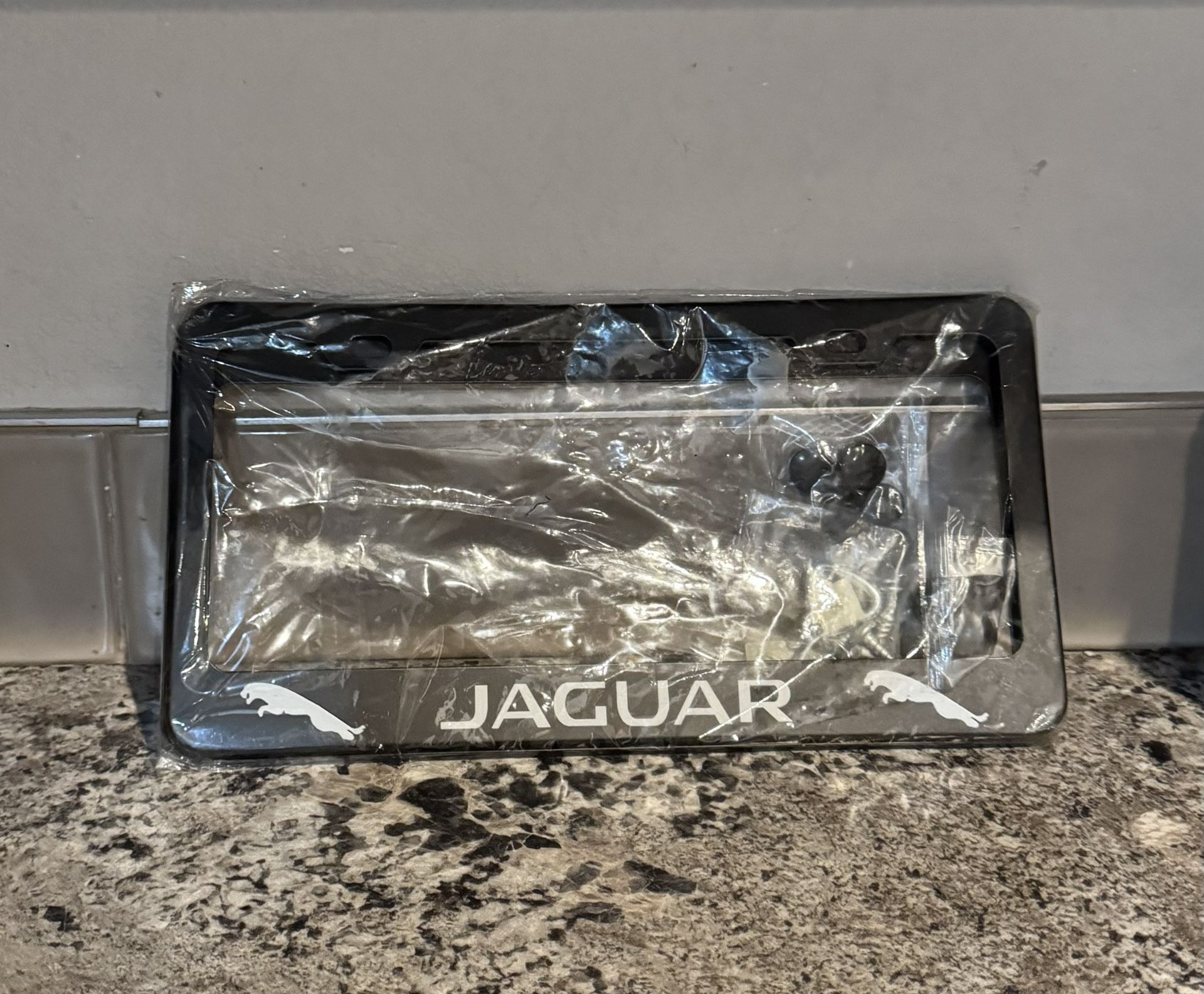 Jaguar Auto Plate Frame 💵 Jaguar Cuadro para Placas de Auto