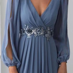 Elegant Blue Dress NWT