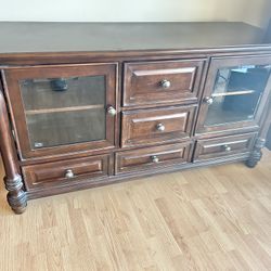 Solid Wood Tv Console 