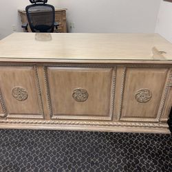 Hand Crafted Kreiss Style Desk And Cradenza