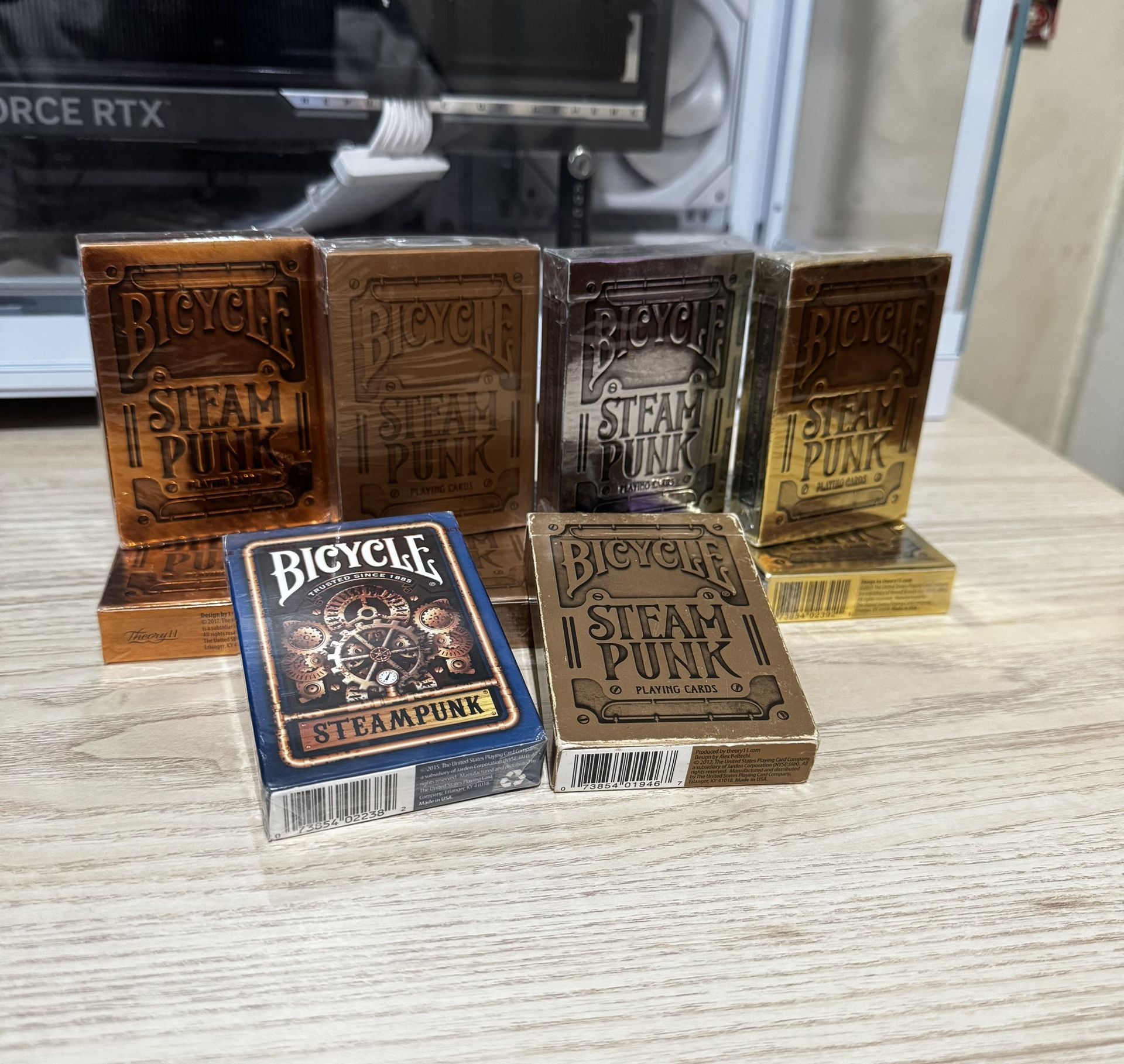 Steampunk Bicycle Playing Cards