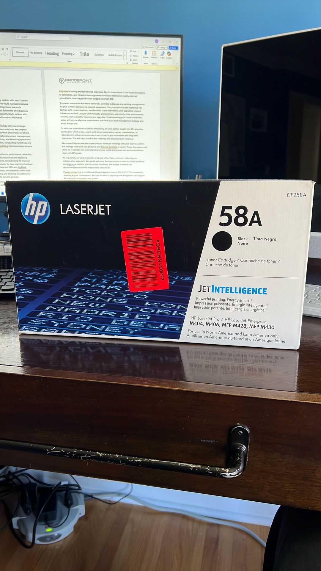 HP 58A Black Laser jet Toner cartridge