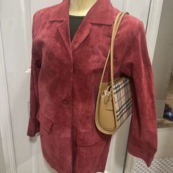 Jessica Holbrook Women’s 100% Leather/Suede Jacket Medium