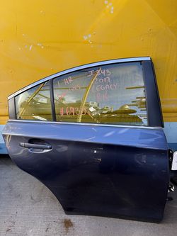 Subaru Legacy Rear Door Blue Passenger Side RH 2015 - 2019 ; J343