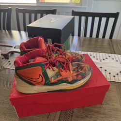 Nike Kyrie Infinity basketball shoes in the "1 World, 1 People" with box