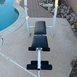 Bench Press With Quad Extension And Rack