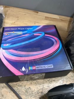 GUPUP 16.4Ft RGB+IC Neon Rope Lights with App Control & Music Sync for Unique Decor (Never been used, Everything included)
