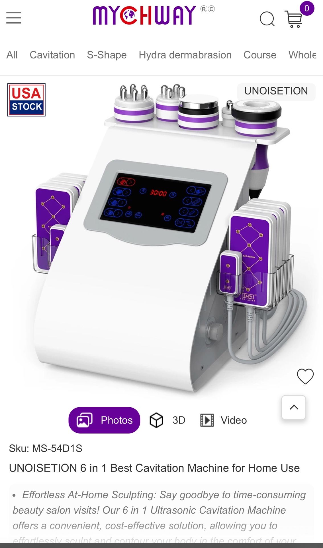 Cavitation Machine Used