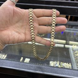 10k rolex chain 22” long ✅ compro y camvio Oro