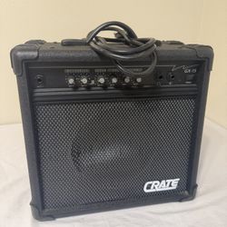 Crate GX-15 30 Watt Amplifier Distortion Guitar Used Black