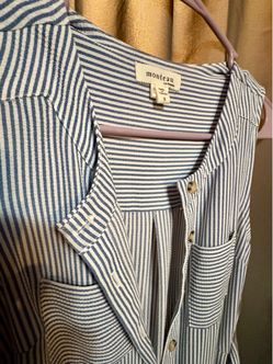 Monteau Striped Sleeveless dress Size S