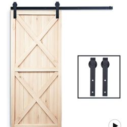 6.6 Feet Sliding Barn Door Hardware Kit 