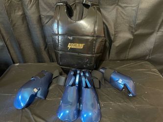 Lightning by ProForce XL Martial Arts Sparring Gear Set – Chest Protector, Shin Guards & Arm Guards