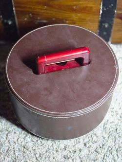 1960s-70s Vintage rotating Wooden Poker Chip Carousel Caddy