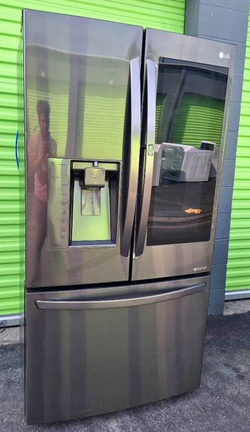 Stainless LG French Door Fridge with Ice Maker
