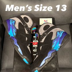 Air Jordan Retro 8 Aqua OG Nike 2025 Black Playoffs Bugs Bunny Men’s Size 13 Travis Scott 1 Fragment Low High 4 Metallic Reimagined Cement 4 Grape 5 