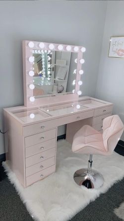 Glam vanity set same day delivery no money down no credit need 0% interest