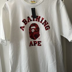 Red Camp Bape T-Shirt