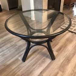 Vintage Round Outdoor Dining Table 