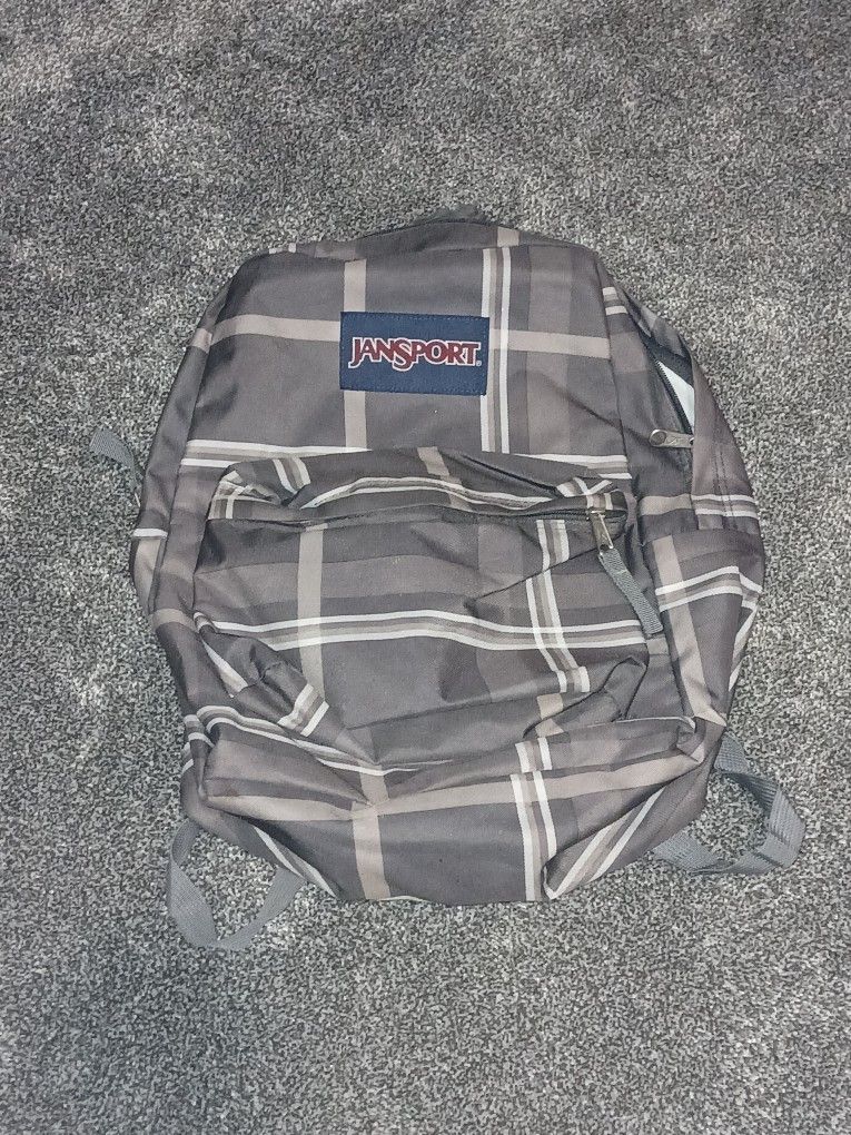 Plaid Jansport Backpack