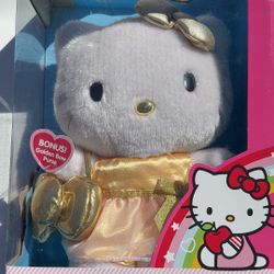 Hello Kitty 2010 Gold Edition Plush, 50th Anniversary of Sanrio