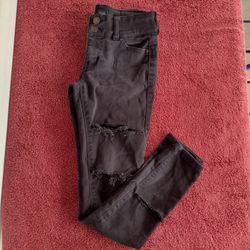 Celebrity pink mid rise ankle skinny distress  jeans size 0/24