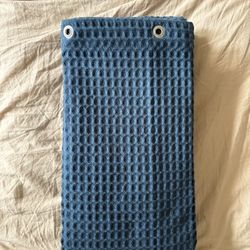 NEW Waffle Weave Shower Curtain - Threshold (Dark Teal/Blue)