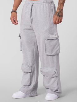 Young LA Heritage Grey Cargo Sweats