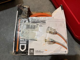 Ridgid 25ft contractor grade indoor/outdoor generator cord