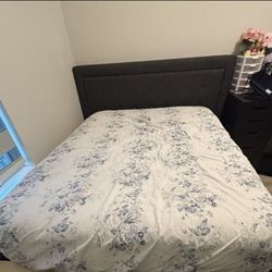 Queen Bed Frame And Mattress. Price Including Delivery 