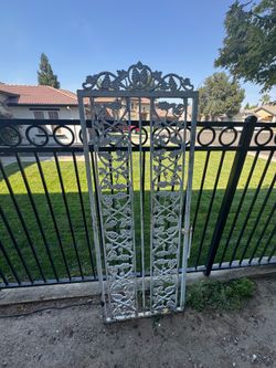 Elegant Vintage Wrought Iron Gate
