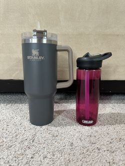Stanley Grey 40oz Cup/Camelbak Magenta Water Bottle
