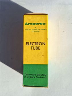 Vintage Amperex 6SN7GTB Vacuum Tube - Made in Holland (Philips) - Original Box  (1950s)