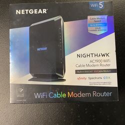 Brand New Sealed Netgear Nighthawk AC1900 WiFi Cable Modem Router