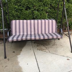 3-Seat Patio Swing Chair, Outdoor Porch Swing for Patio, Garden, Poolside