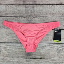 New Nike Essential Bikini Bottoms Women's NESSA219-684 Sunset Pulse Pink Size XL