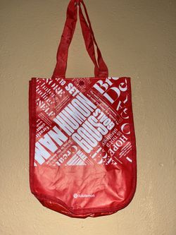 Red And White Lululemon Bag