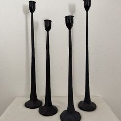 TALL IRON CANDLE HOLDER
