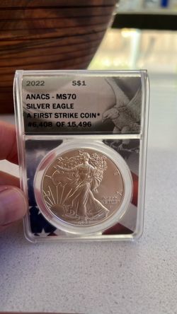 2022 American Silver Eagle ANACS MS70 First Strike