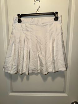 Hollister Skirt Womens White Pleated Ultra High Rise Short Tennis Lined size medium